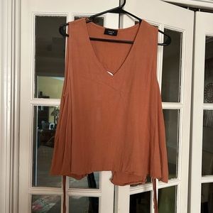 VICI wrap sleeveless blouse
